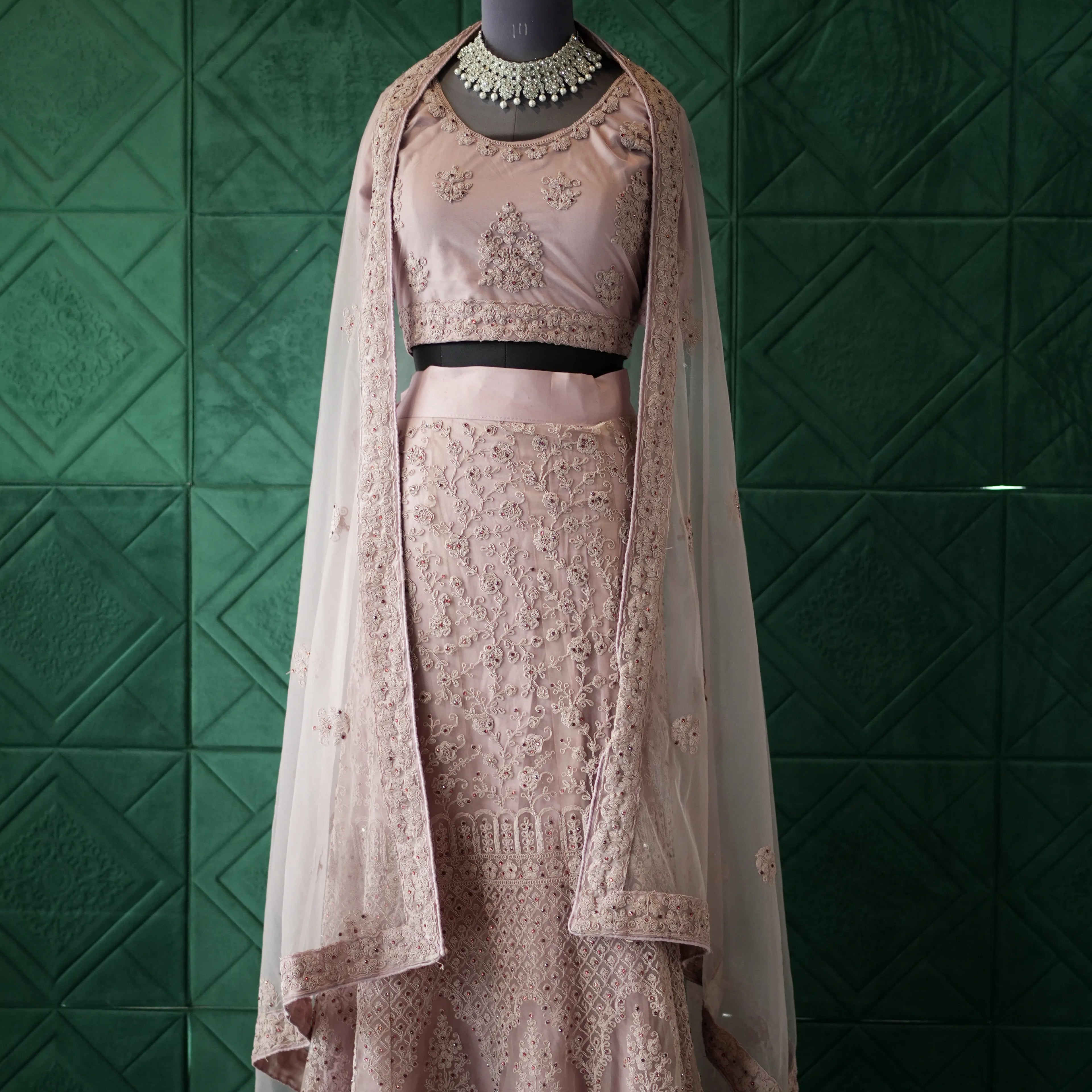 Light Pink Bridal Lehenga