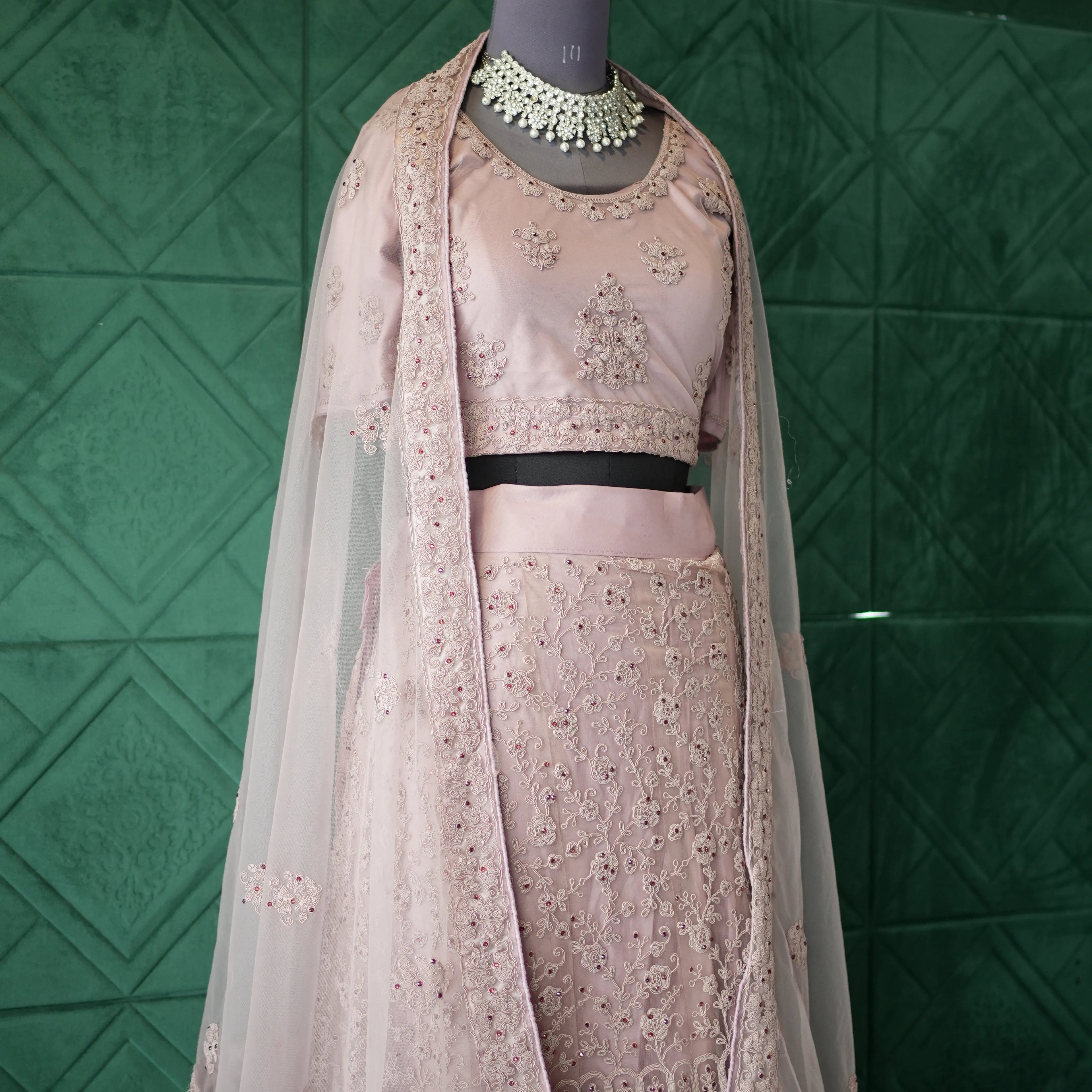 Light Pink Bridal Lehenga