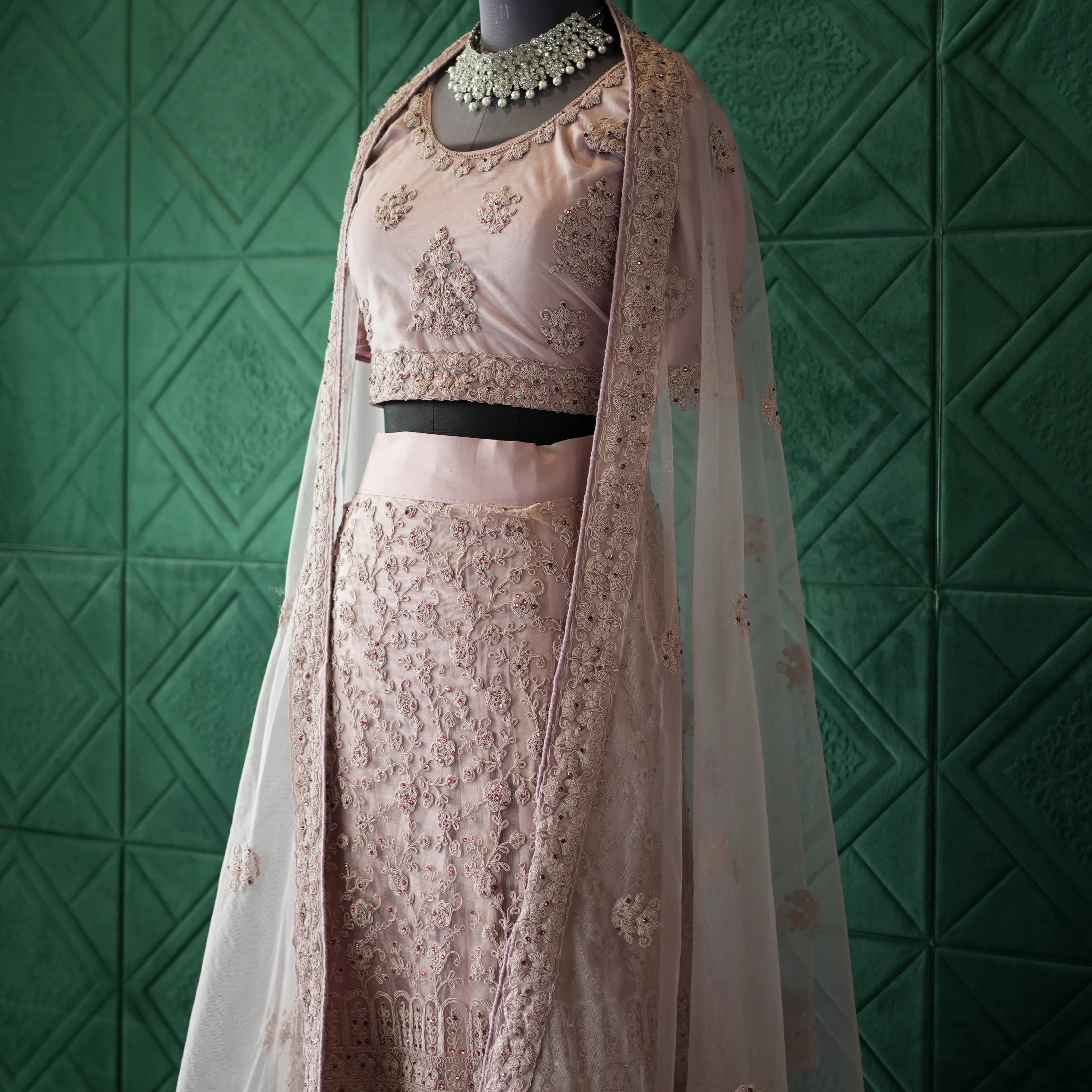 Light Pink Bridal Lehenga