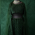 Emerald Green Bridal Lehenga