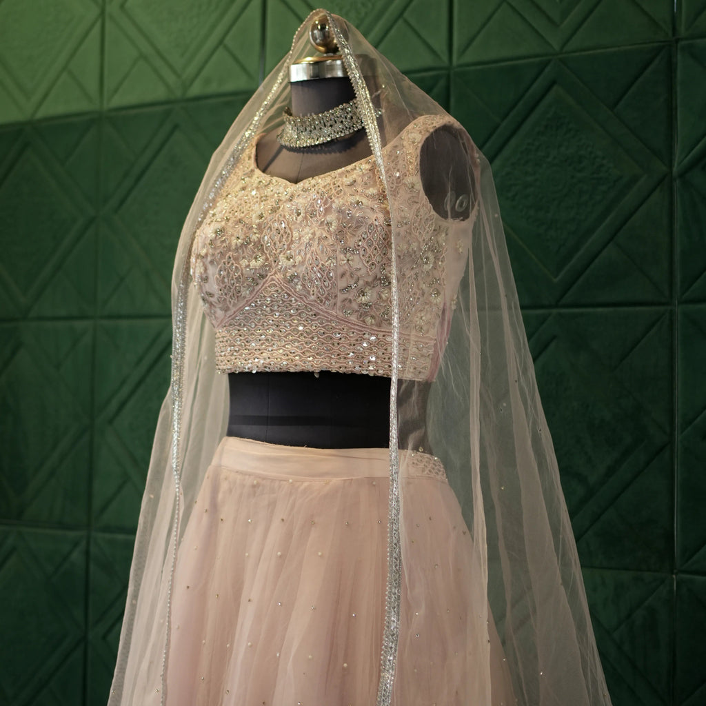 Blush Pink Bridal Lehenga
