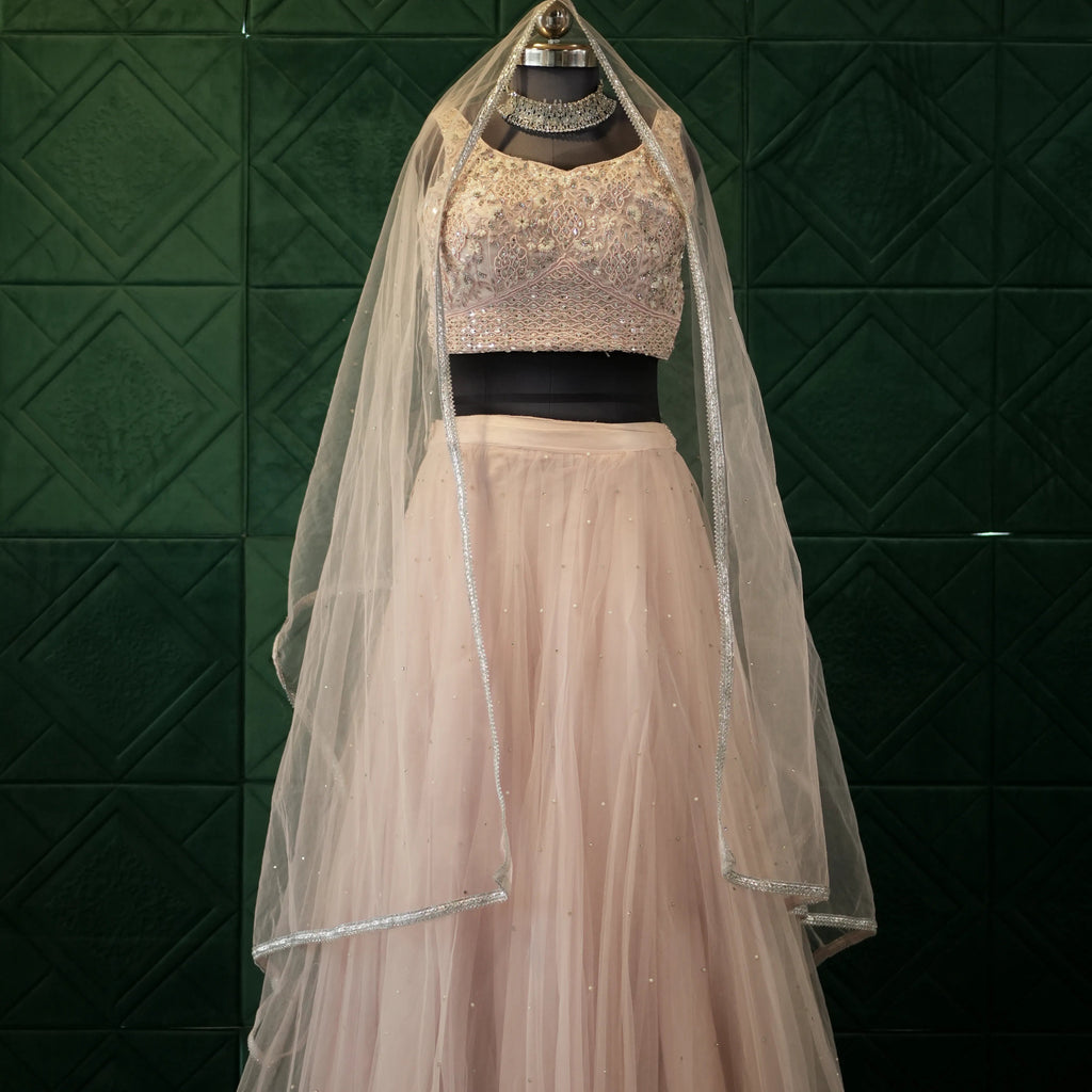 Blush Pink Bridal Lehenga