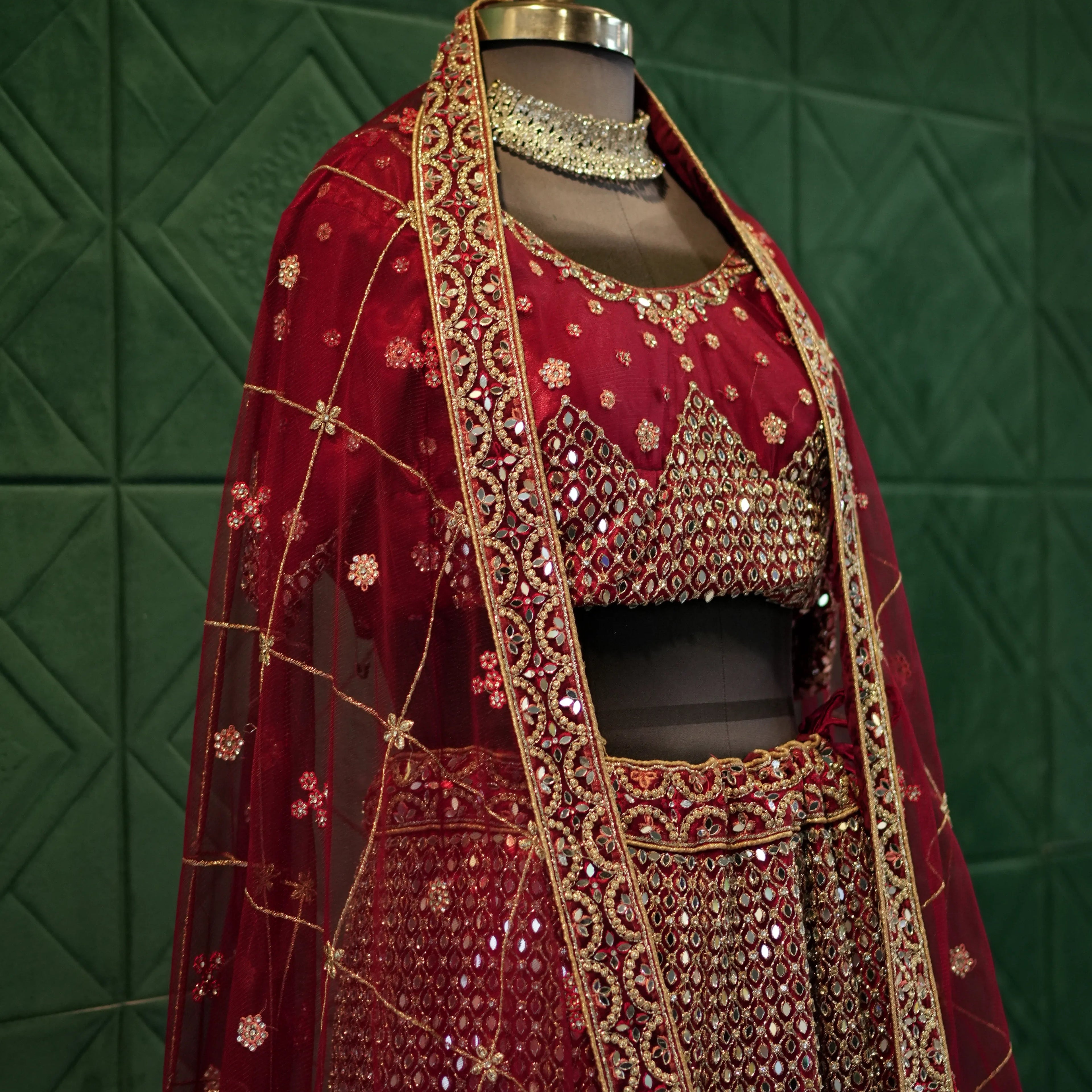 Royal Maroon Bridal Lehenga