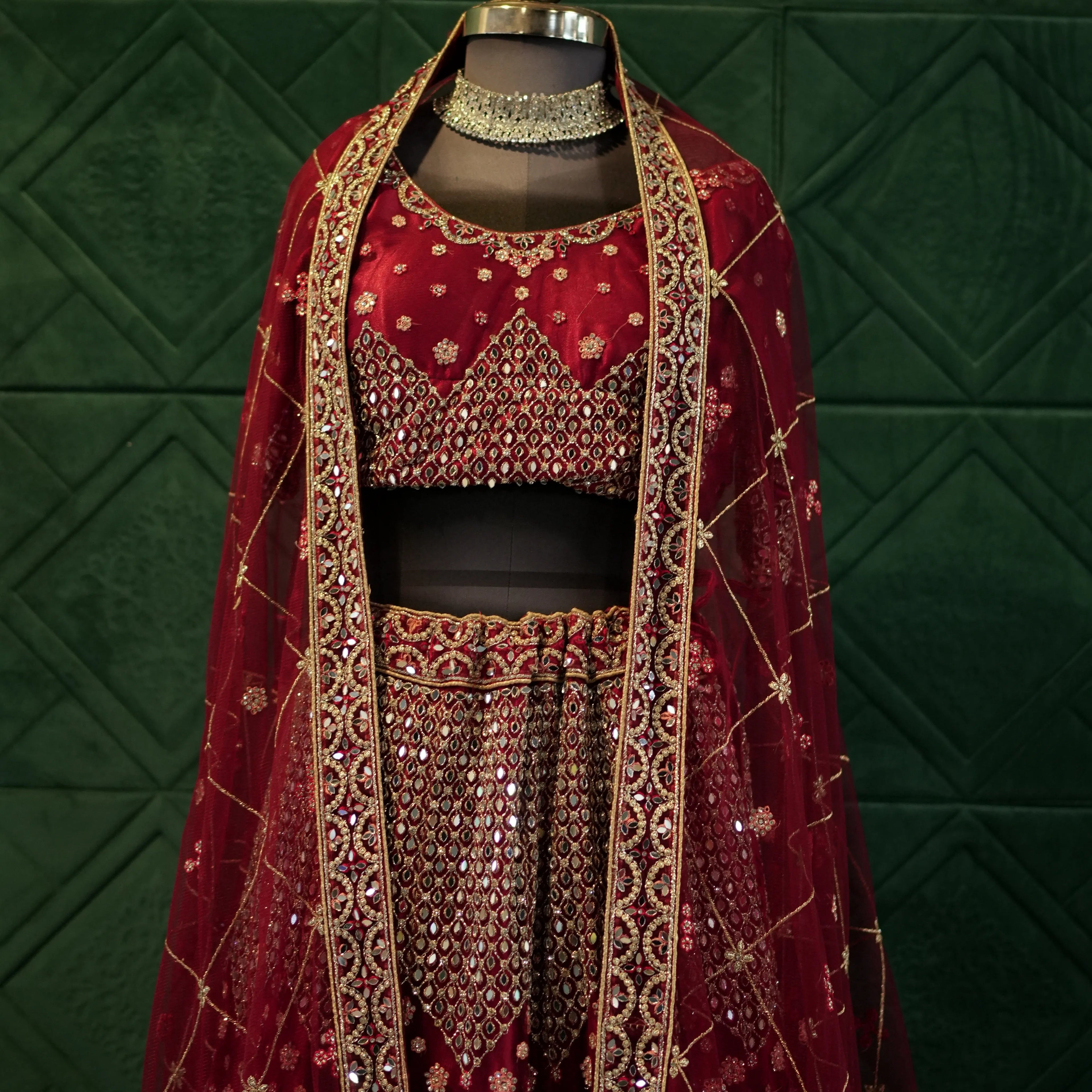 Royal Maroon Bridal Lehenga