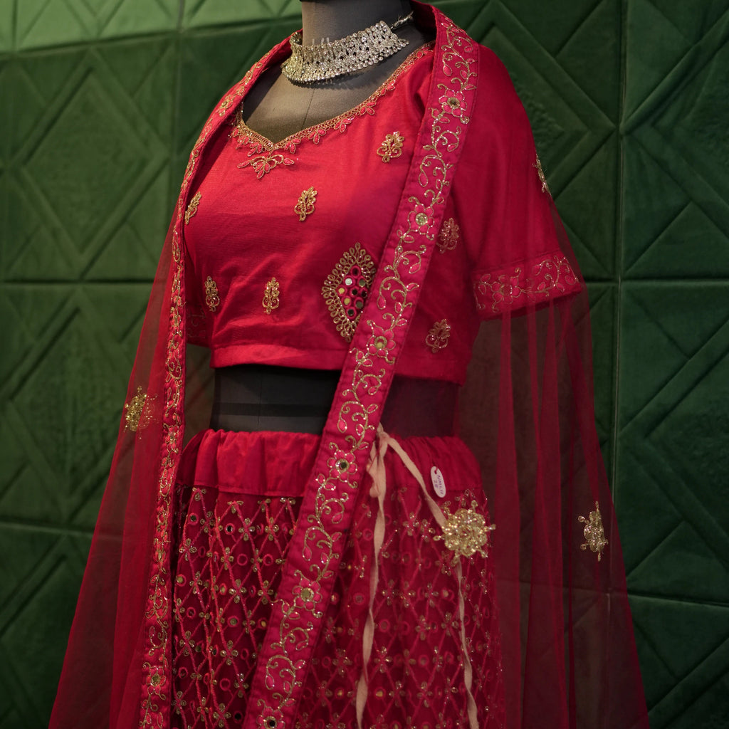 Royal Red Wedding Lehenga