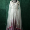 Lavender White Party Gown