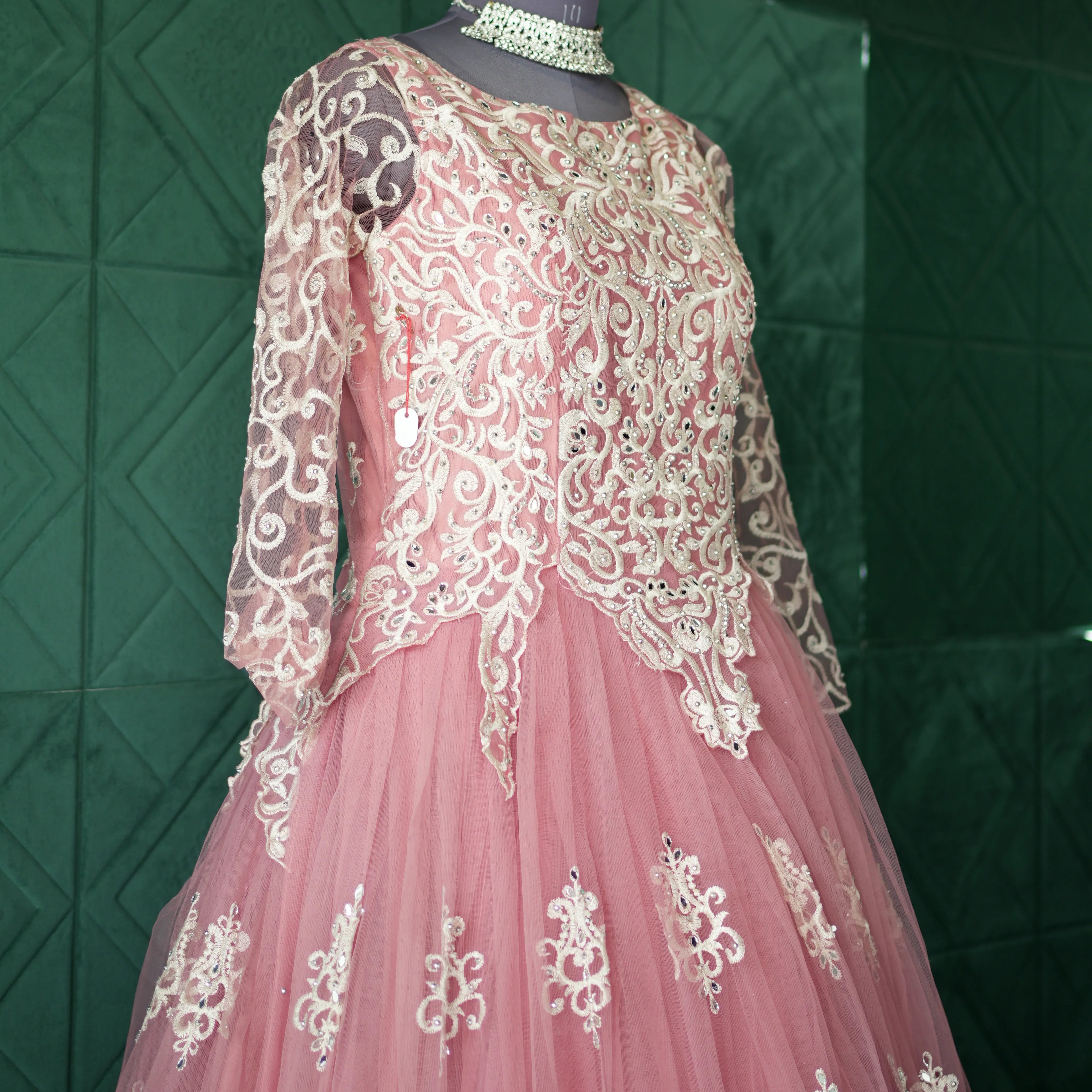 Peach Floral Gown