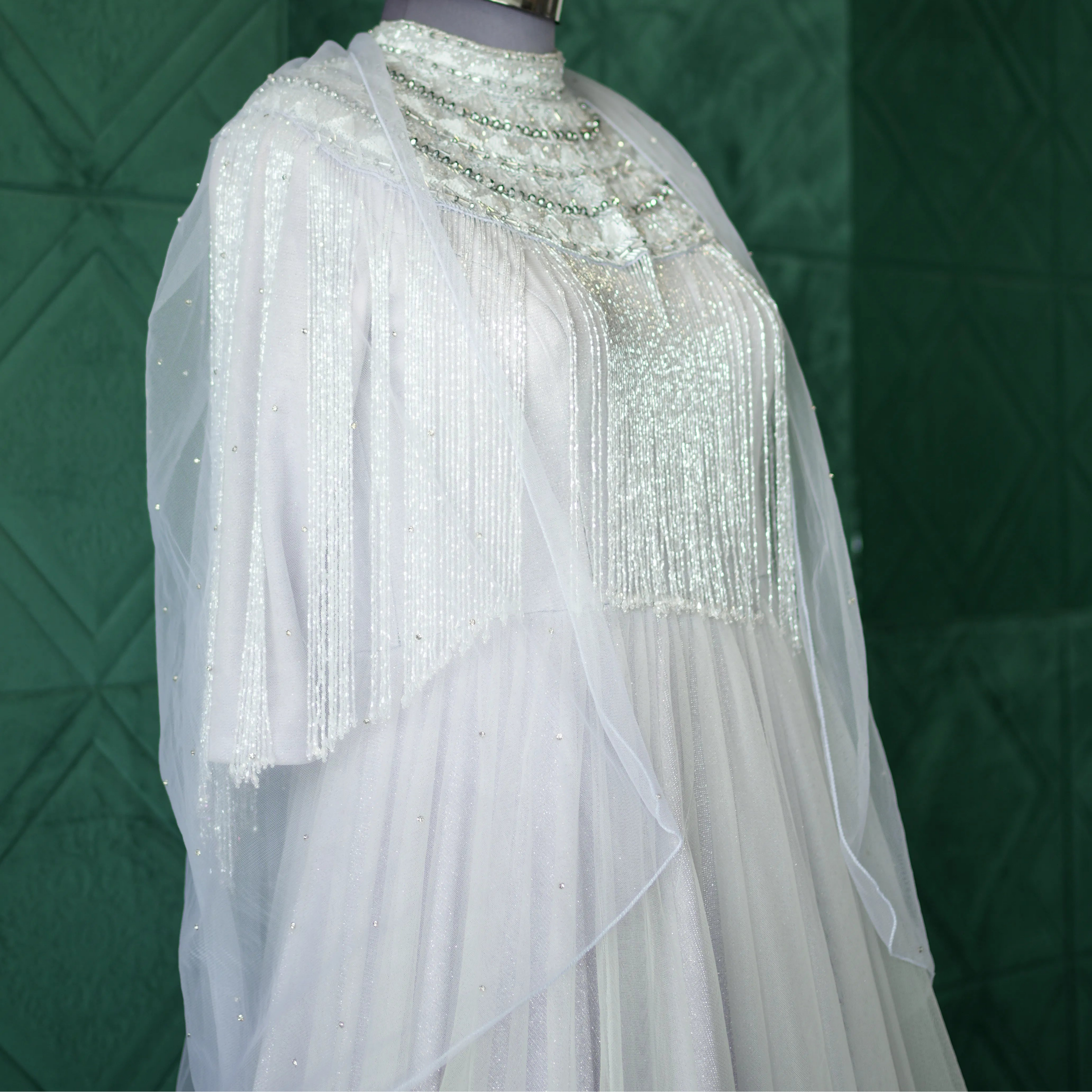 Royal Silver Net Gown