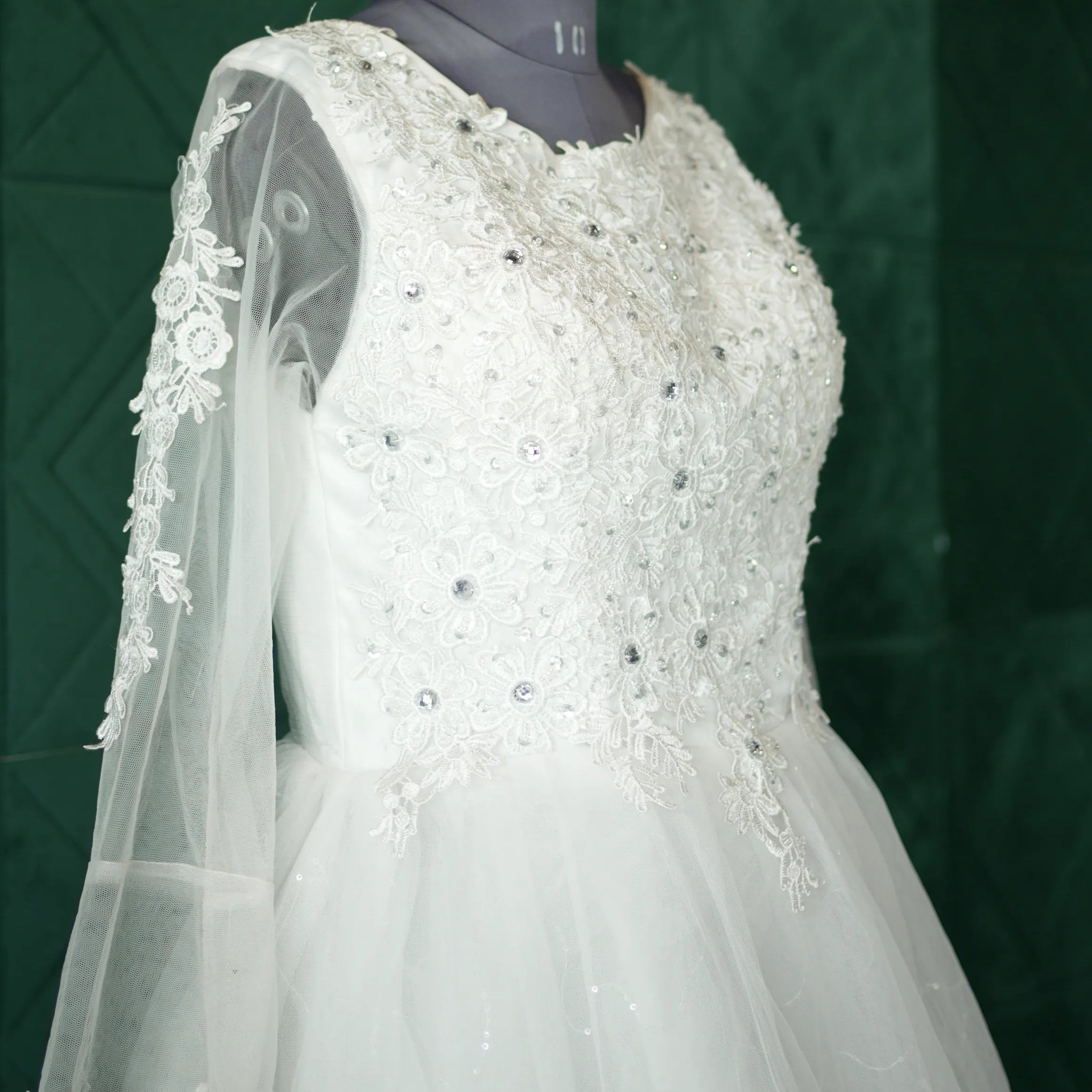 Simple White Bridal Dress