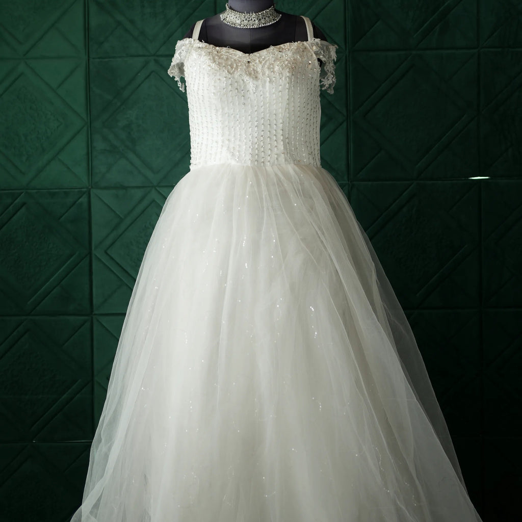 Simple White Bridal Dress