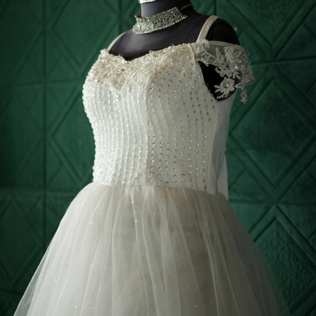 Simple White Bridal Dress