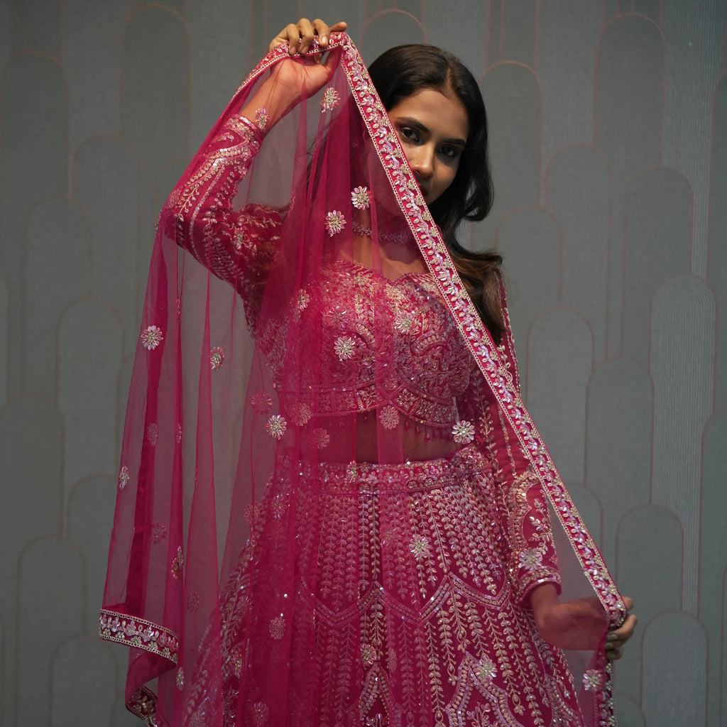 women wearing Light Rose Pink Crop Top