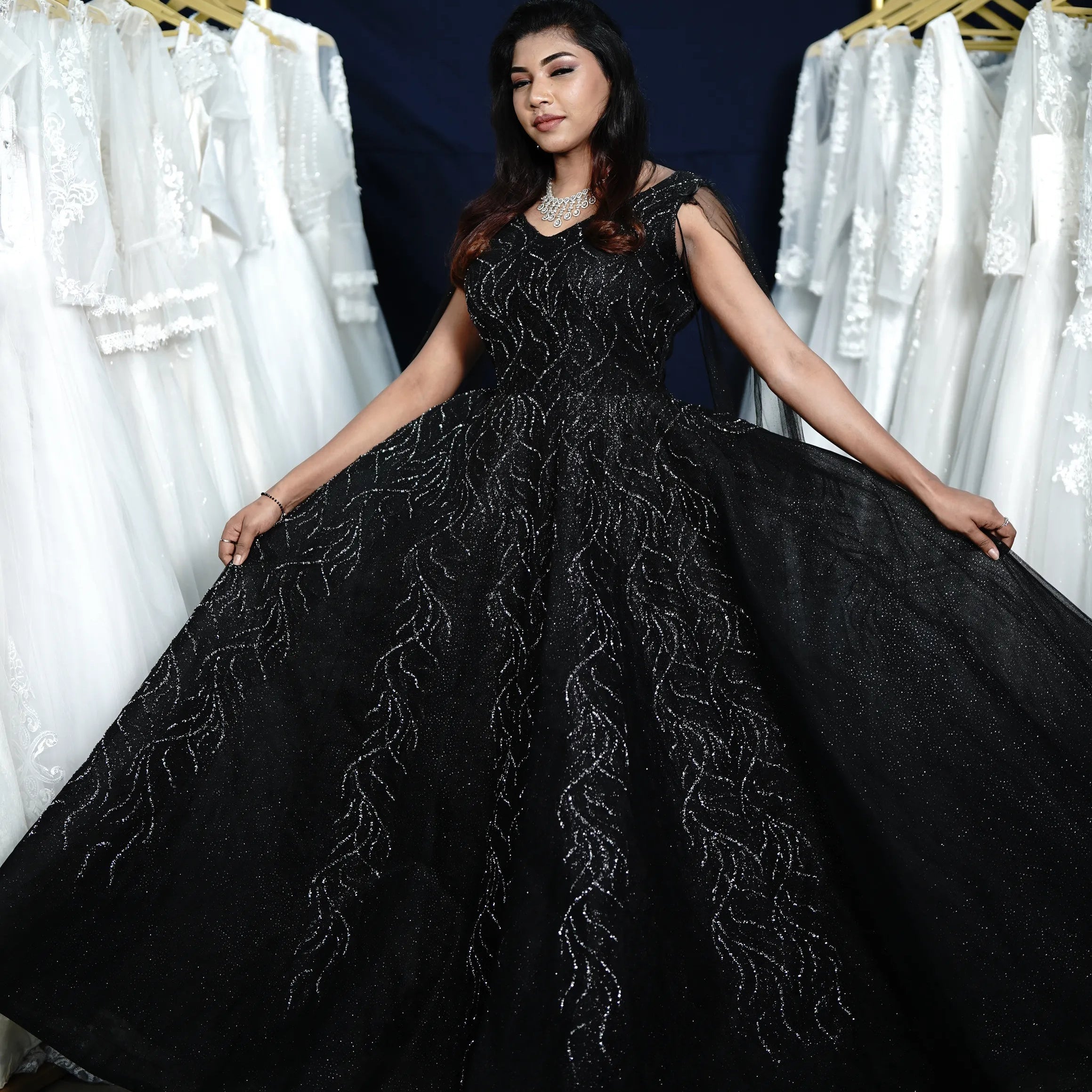 Black  Bridal  Gown