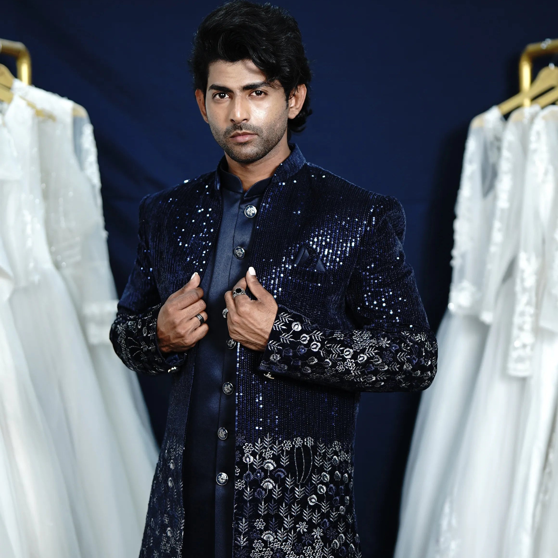 Modern Black Indo-Western