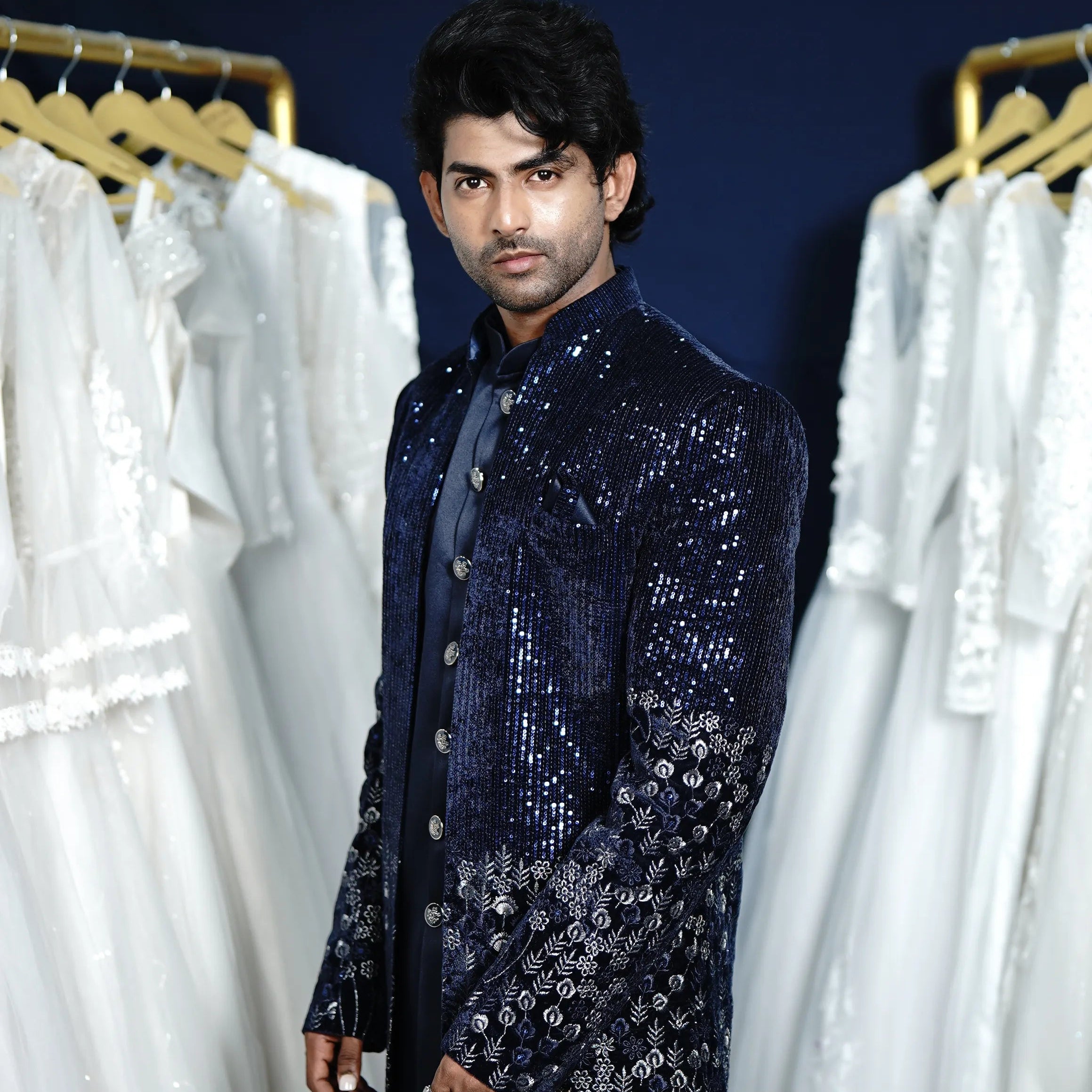 Modern Black Indo-Western