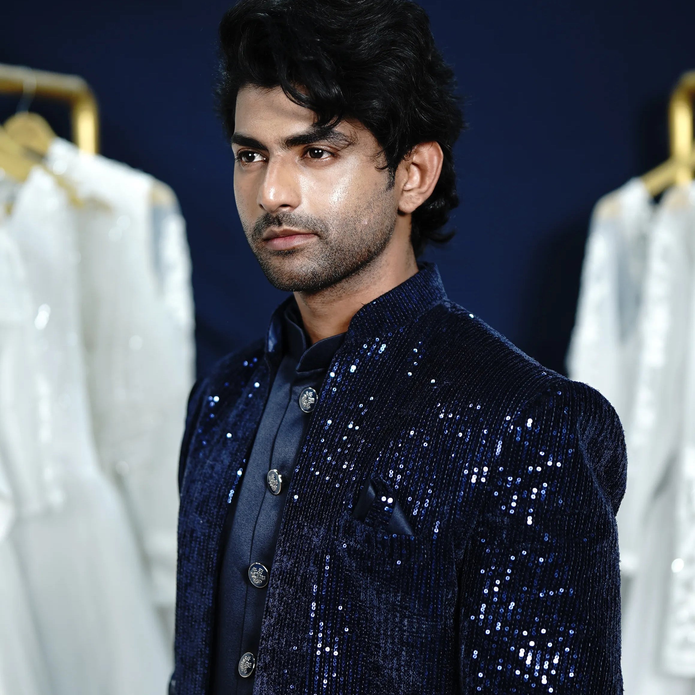 Modern Black Indo-Western