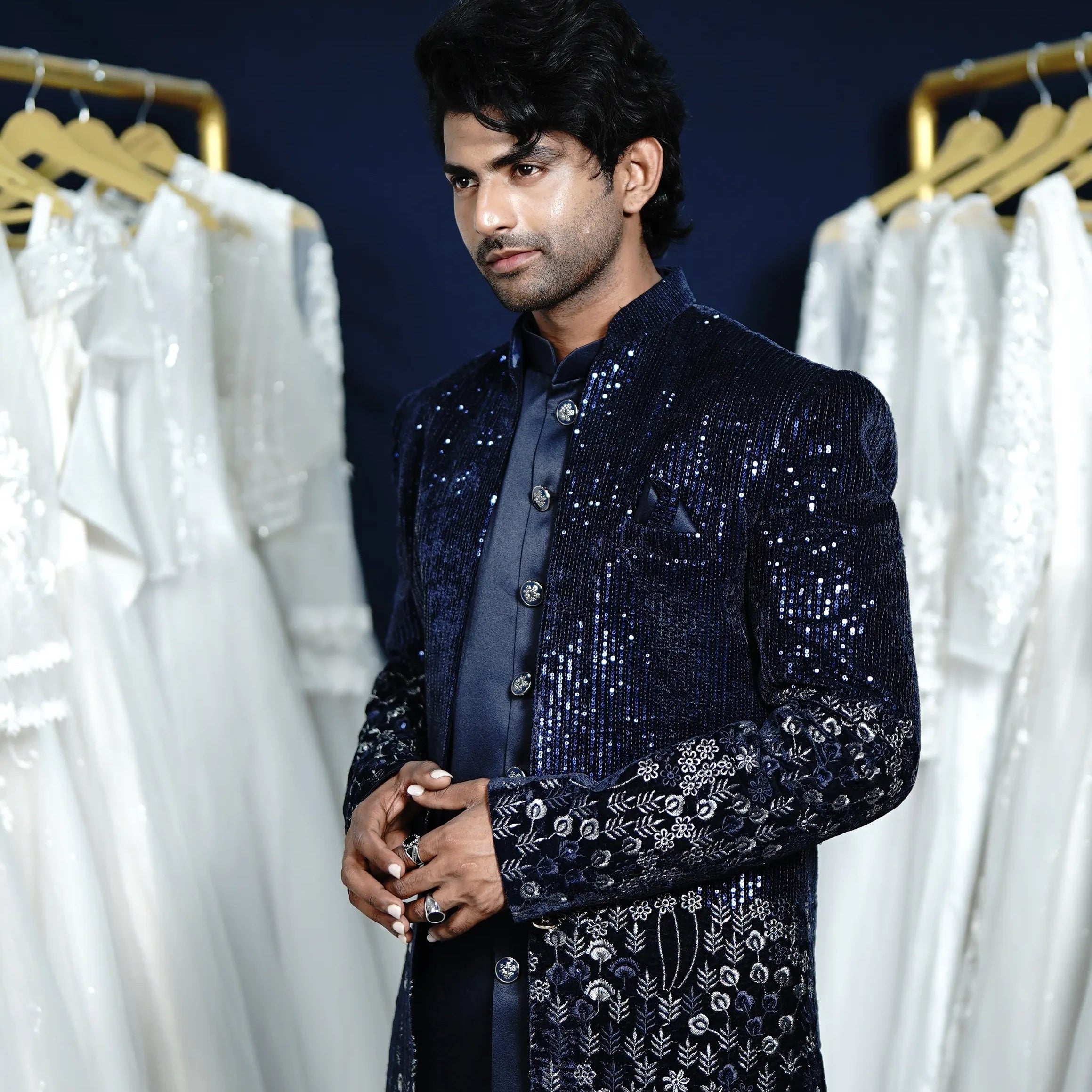 Modern Black Indo-Western