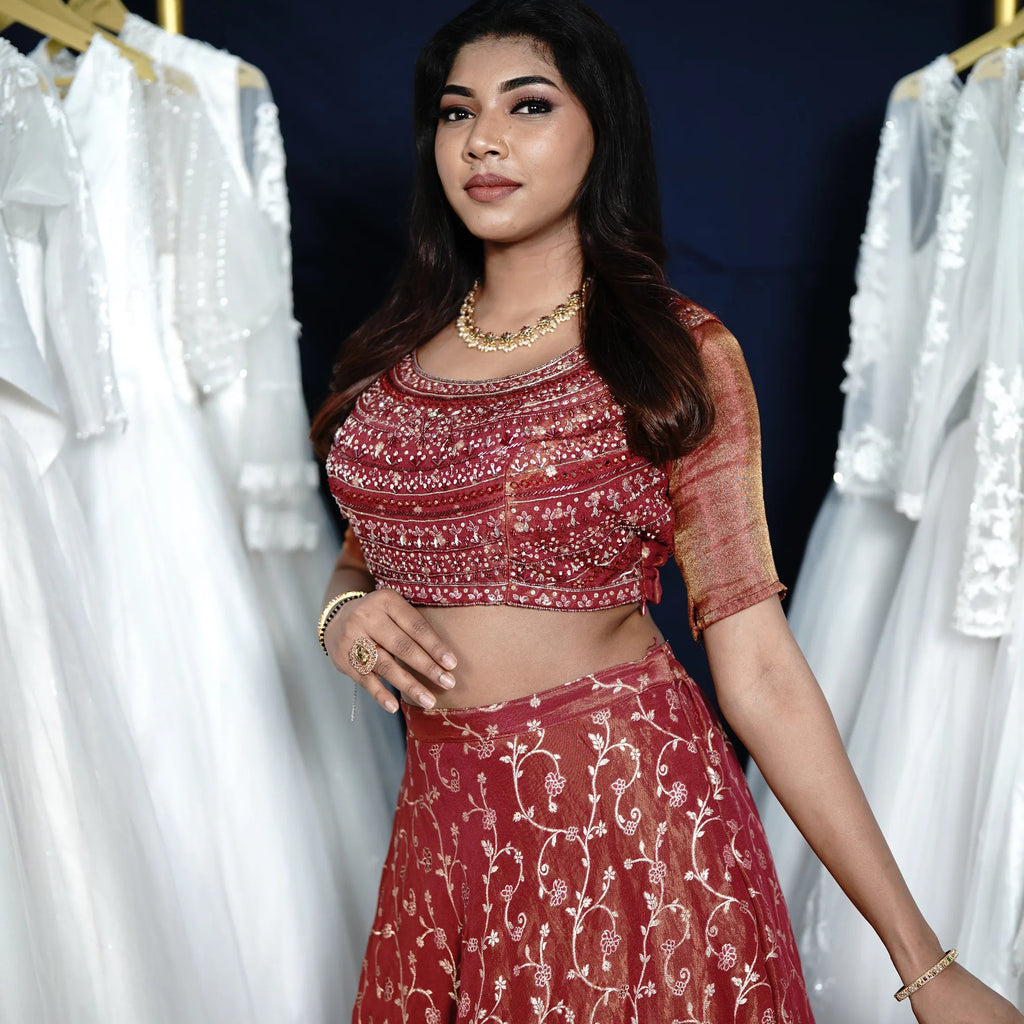 Royal Red Crop Top