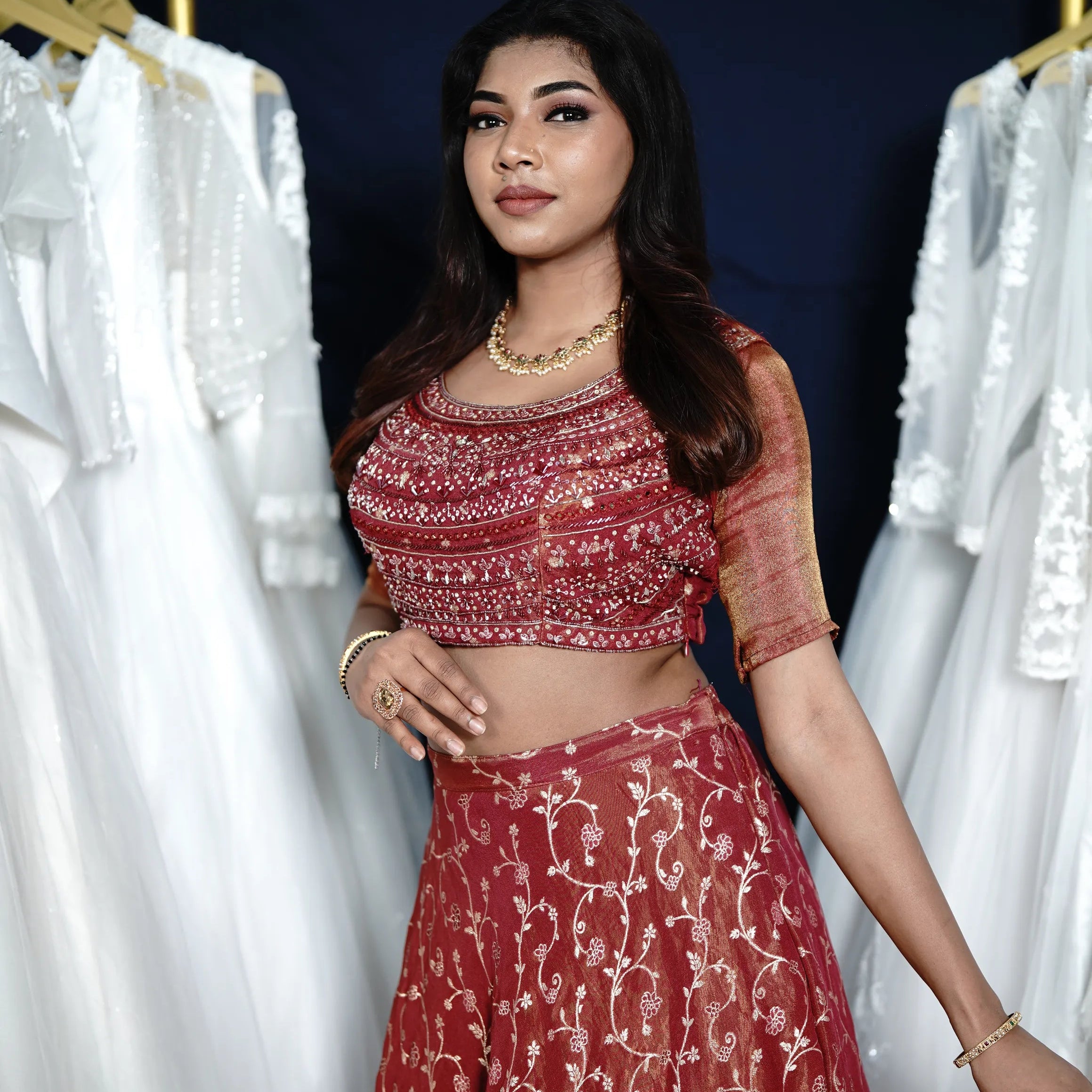 Royal Red Crop Top