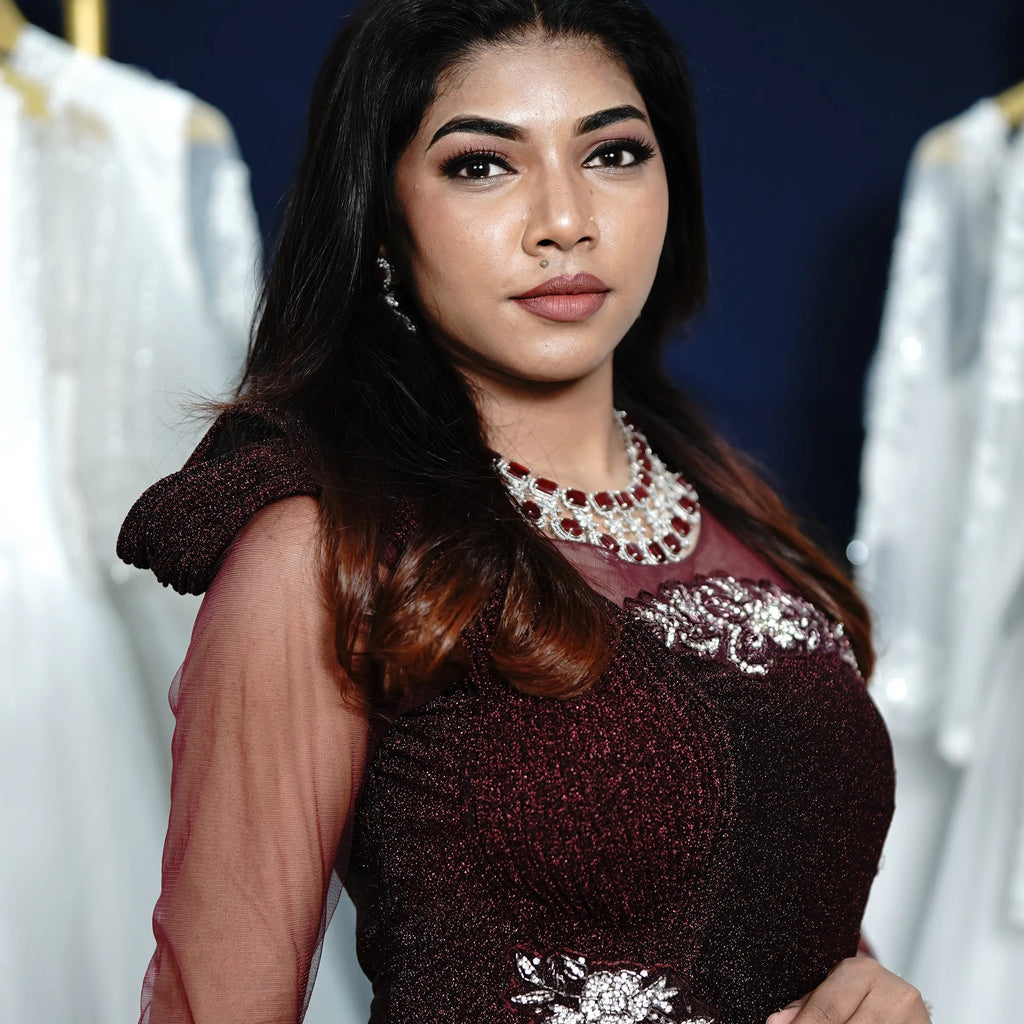 Dark Brown Elegant Gown