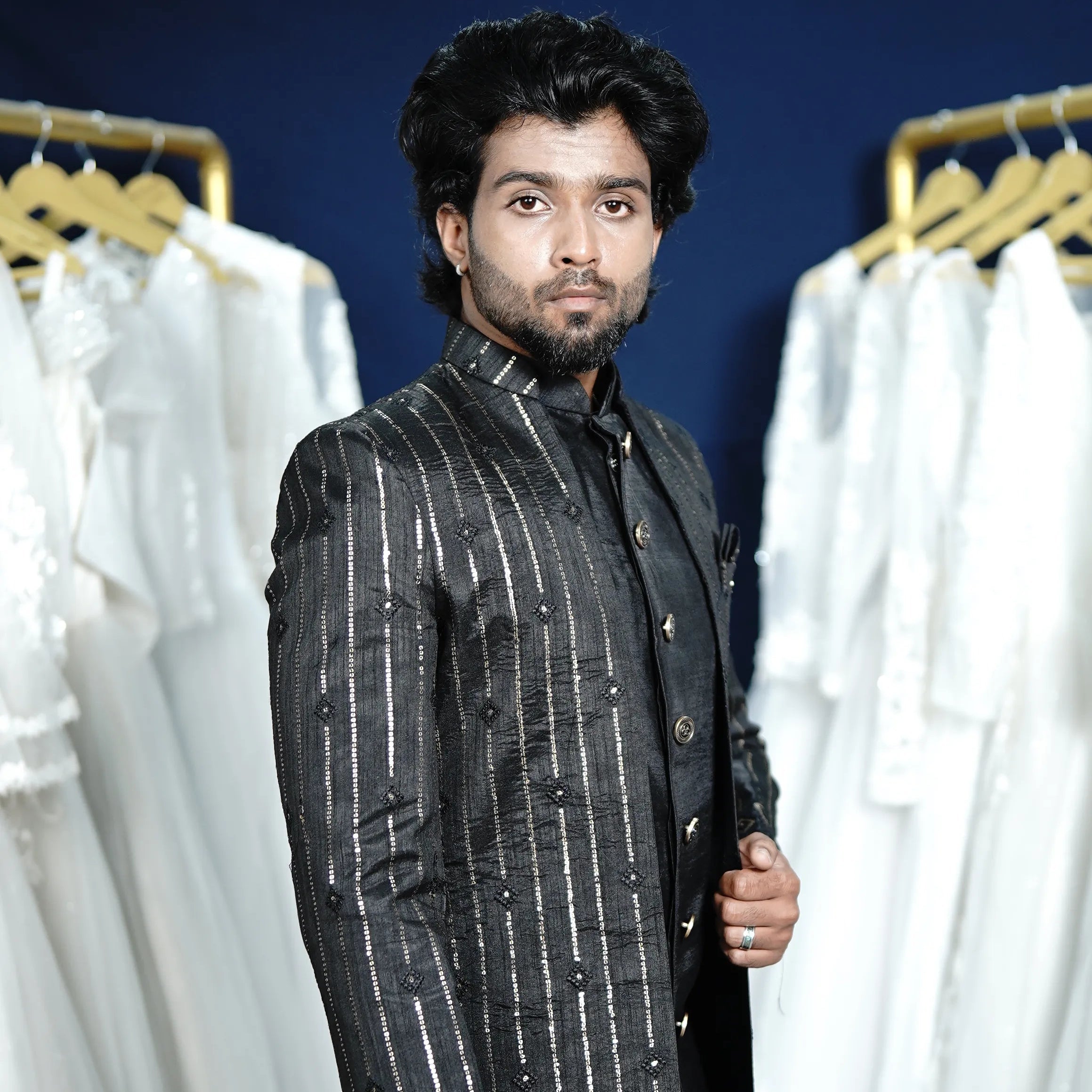 Black & Golden Indo-Western