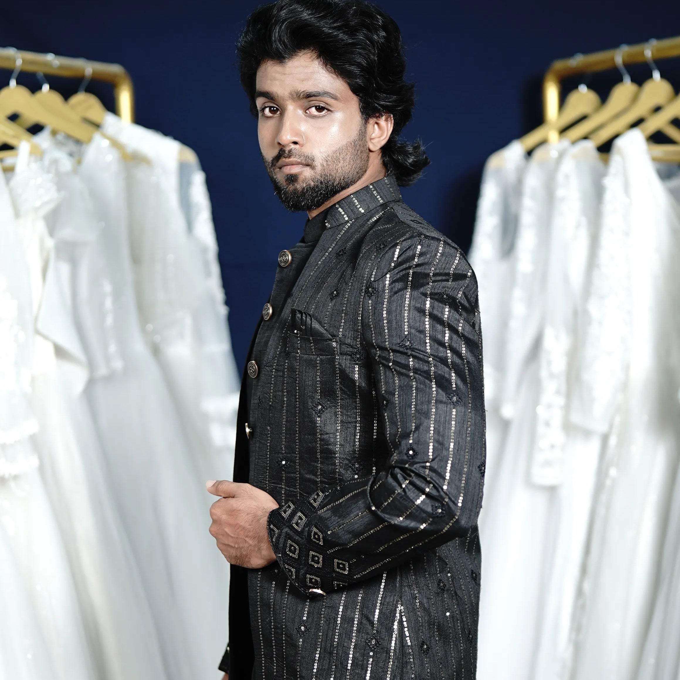 Black & Golden Indo-Western