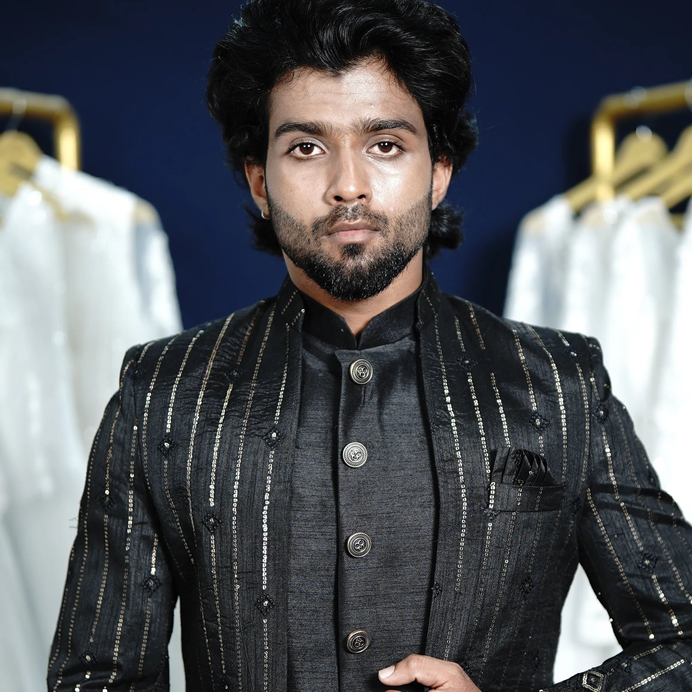 Black & Golden Indo-Western