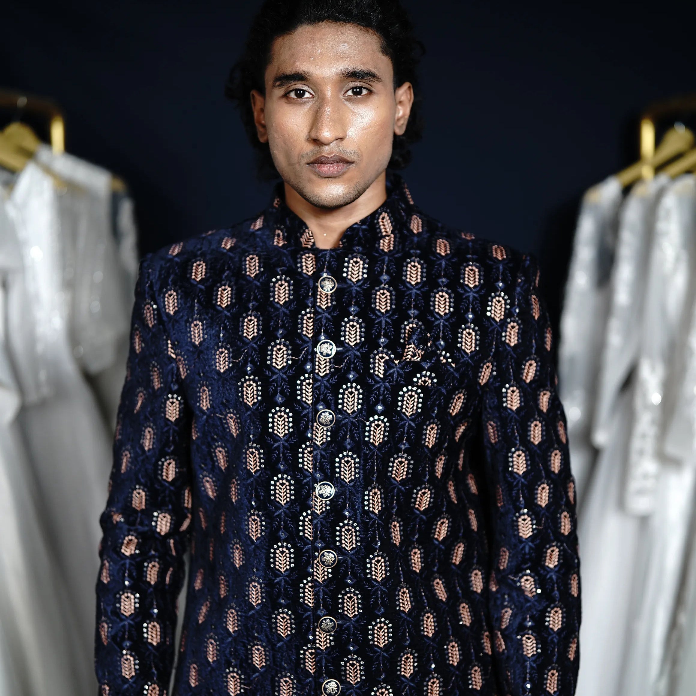 Dark Blue Indo-Western