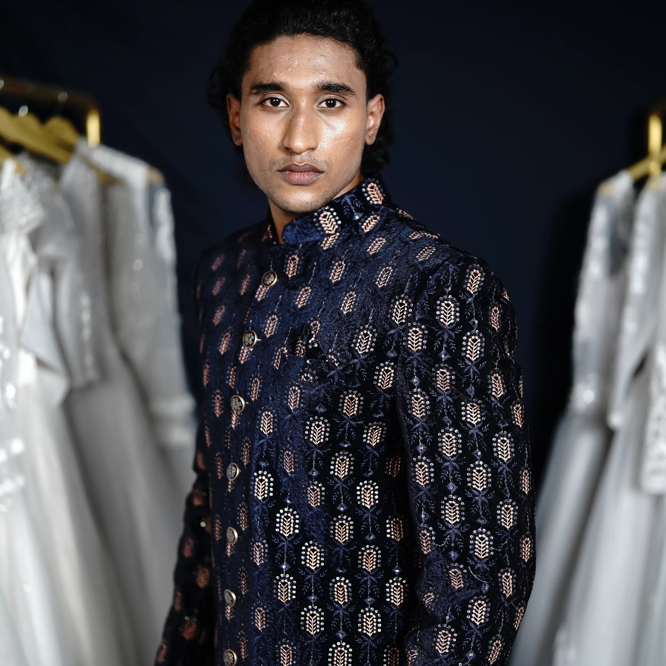 Dark Blue Indo-Western