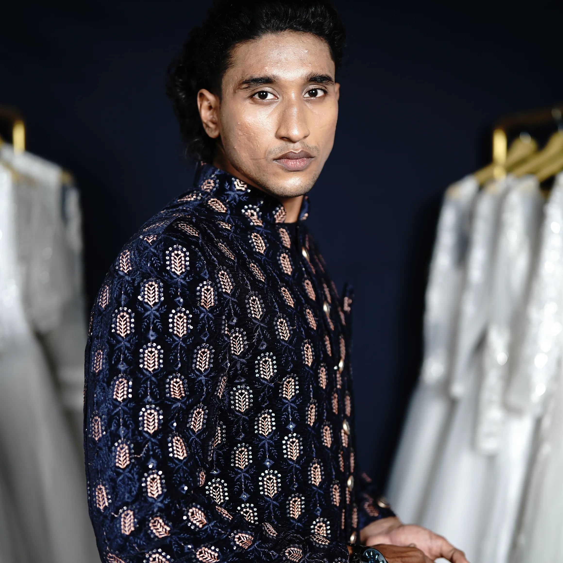 Dark Blue Indo-Western