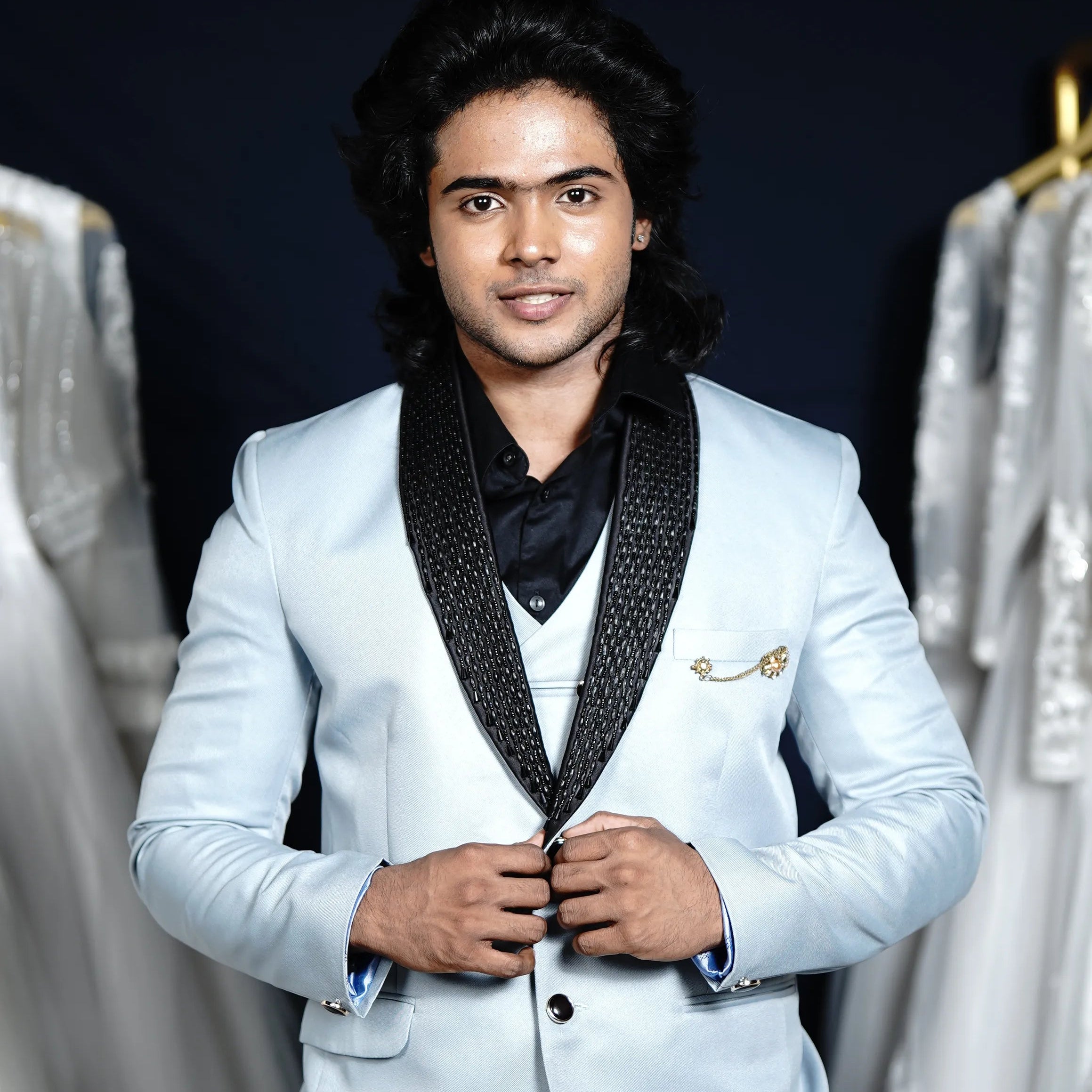 Sky Blue Designer Suit