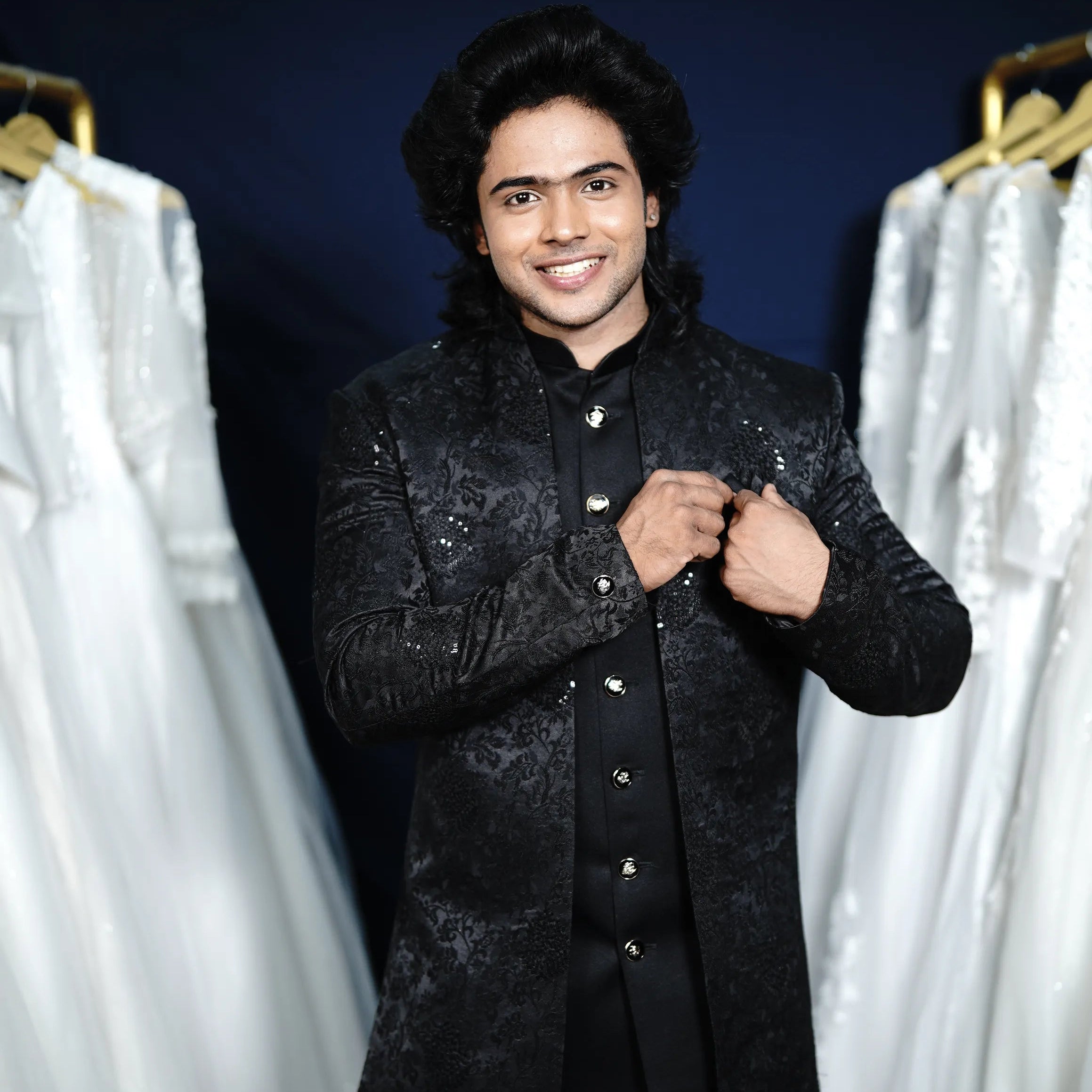 Black Indo-Western outfit