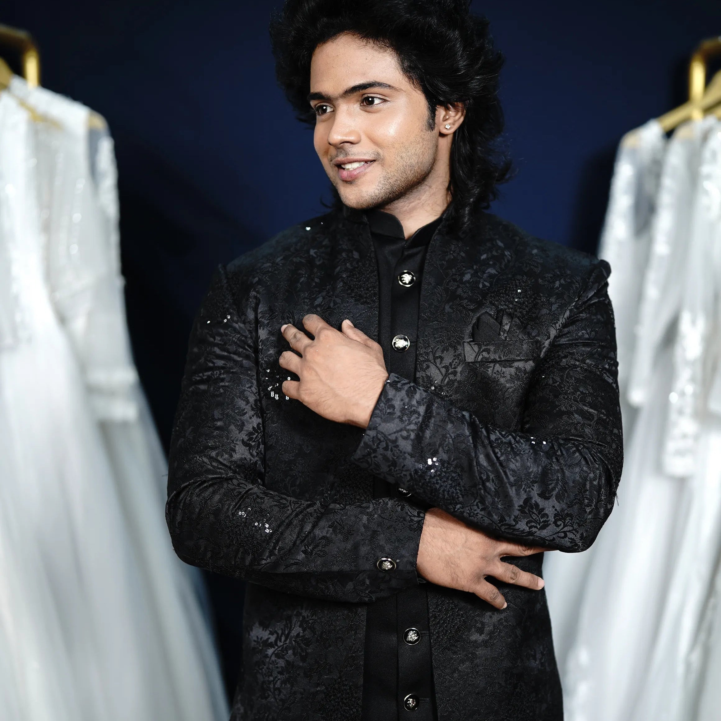 Black Indo-Western outfit