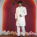 Cream Designer Sherwani