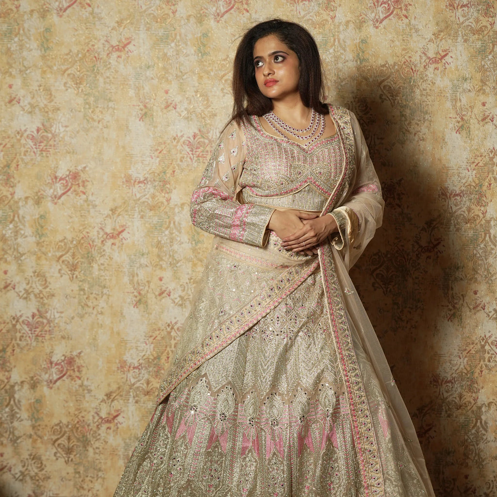 Baby Green Designer Crop Top