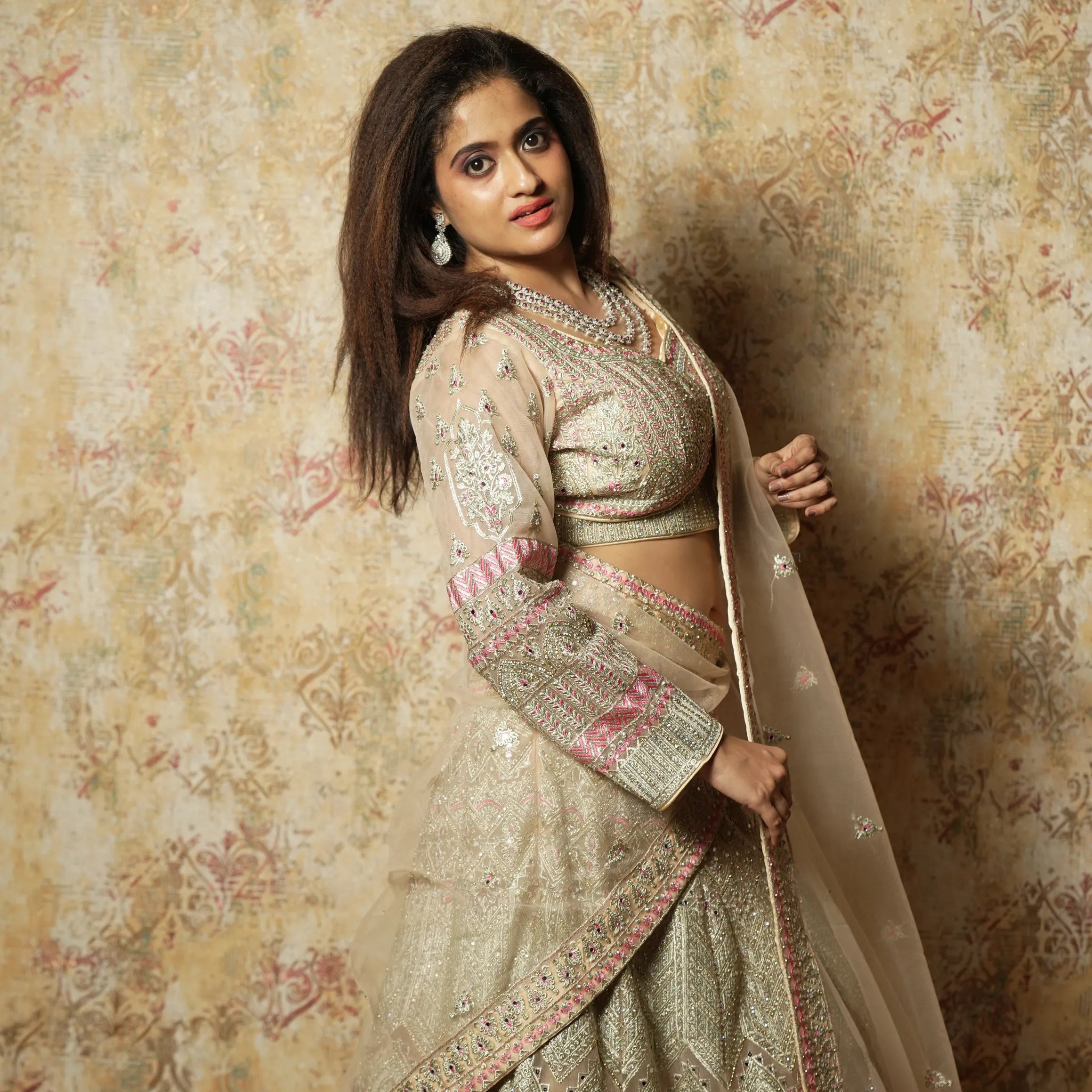 Baby Green Designer Crop Top