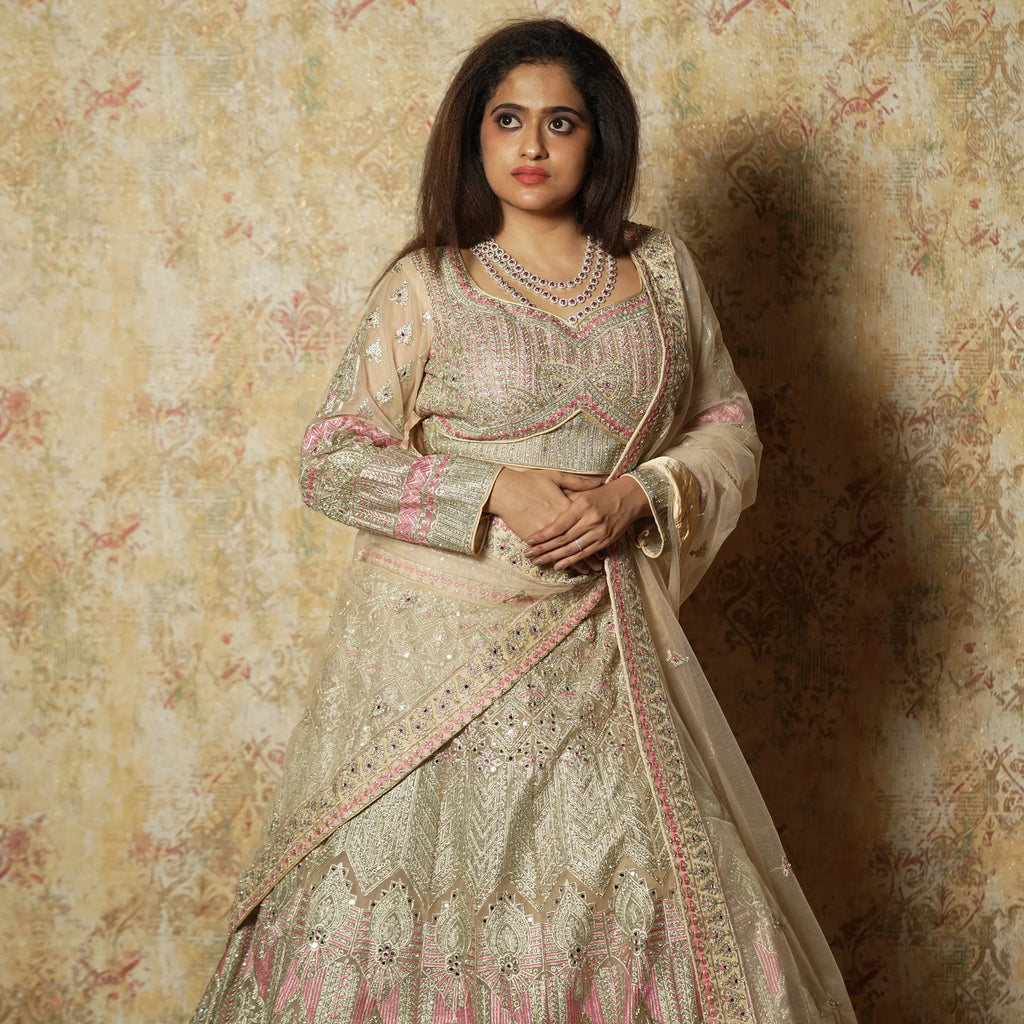 Baby Green Designer Crop Top