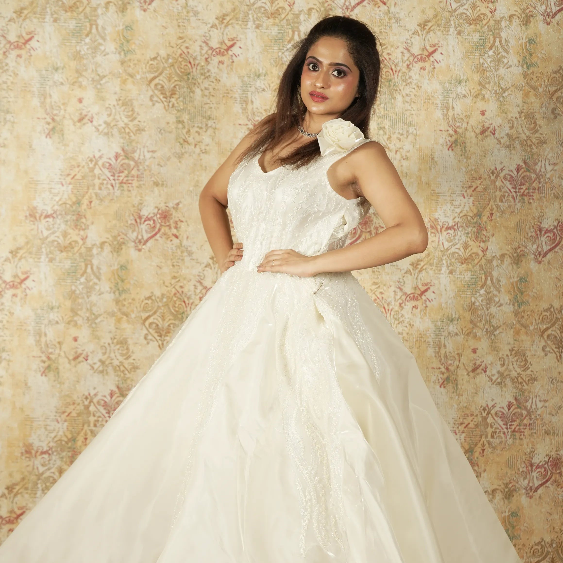 White Bridal Designer Gown