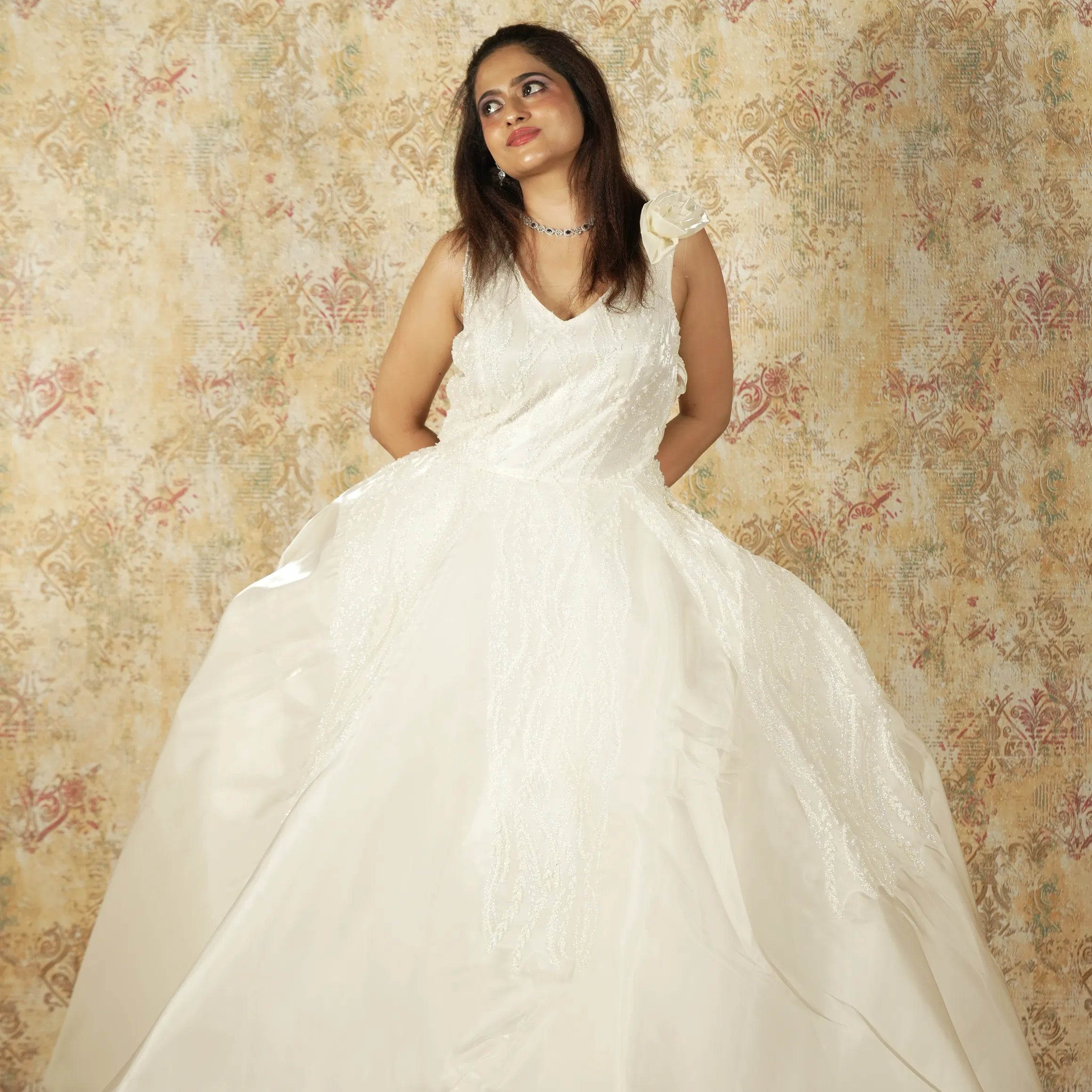 White Bridal Designer Gown