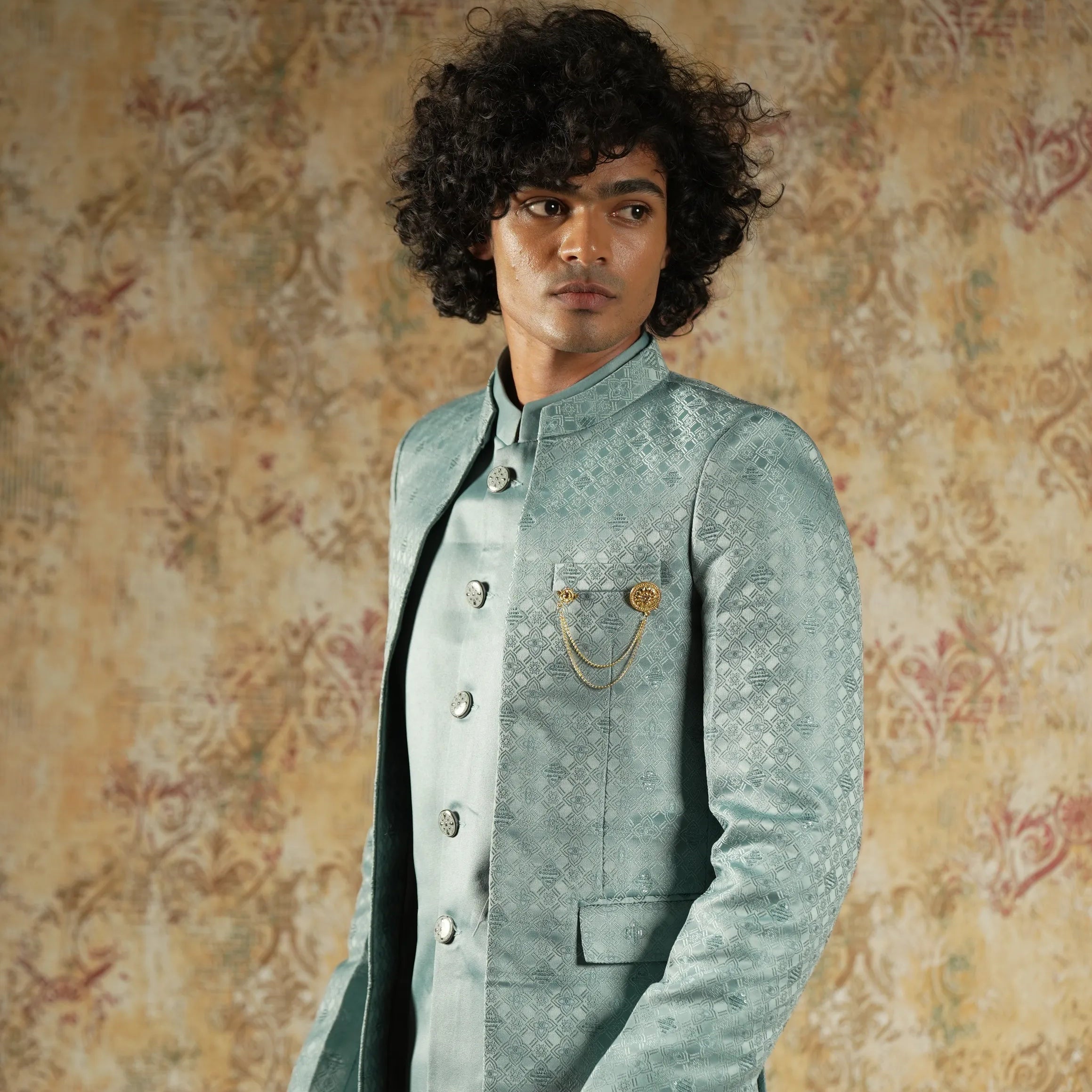 Blue Closed Jodhpuri Groom Suit