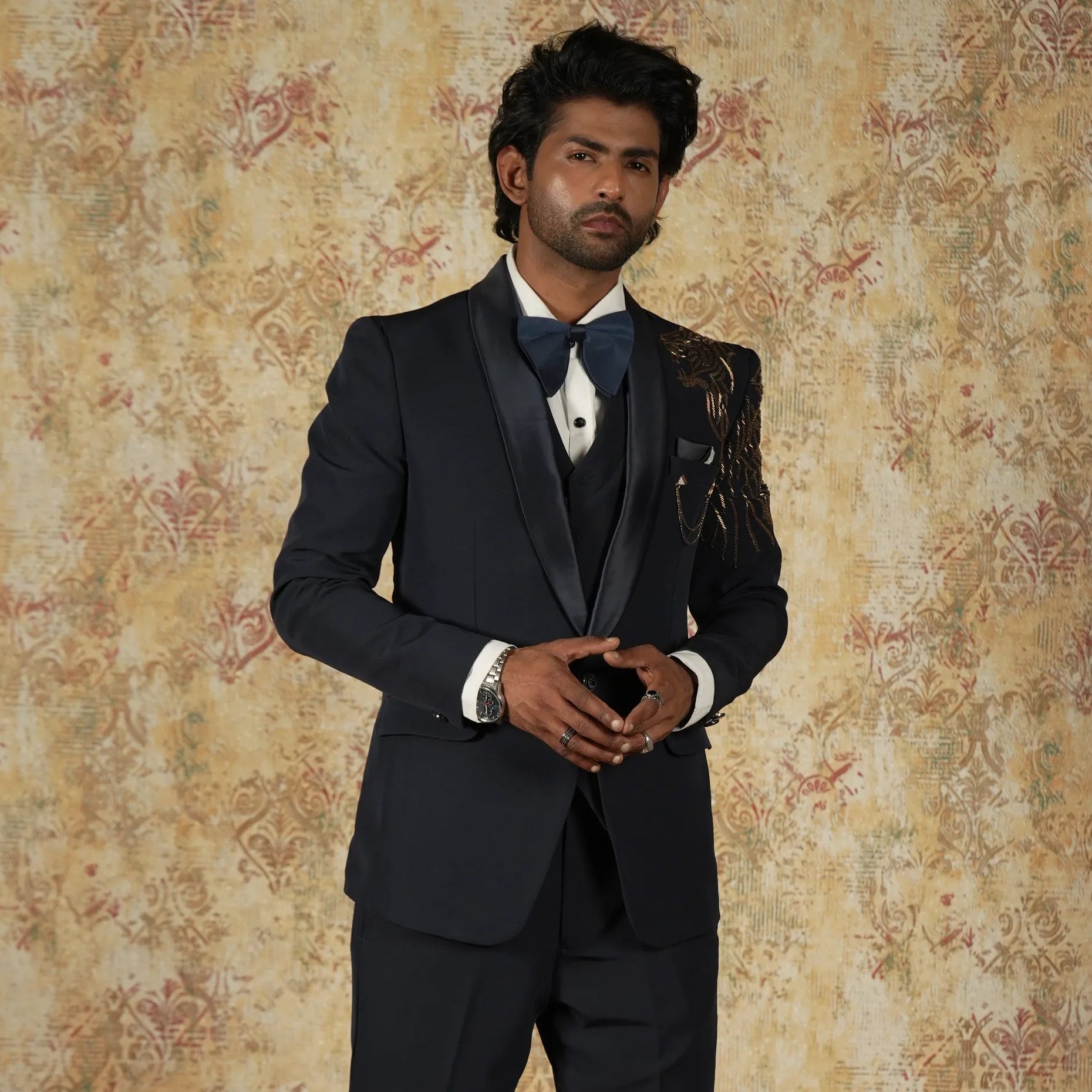 Dark Blue Designer Tuxedo Suit