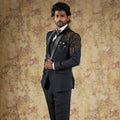 Dark Blue Designer Tuxedo Suit