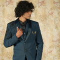 Dark Blue Designer Groom Suit