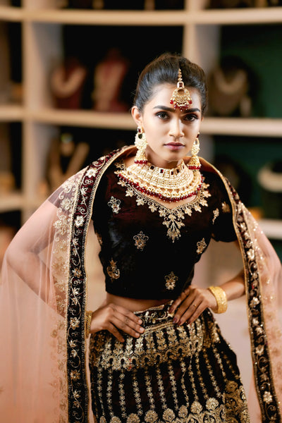 Purple Wine Lehehnga