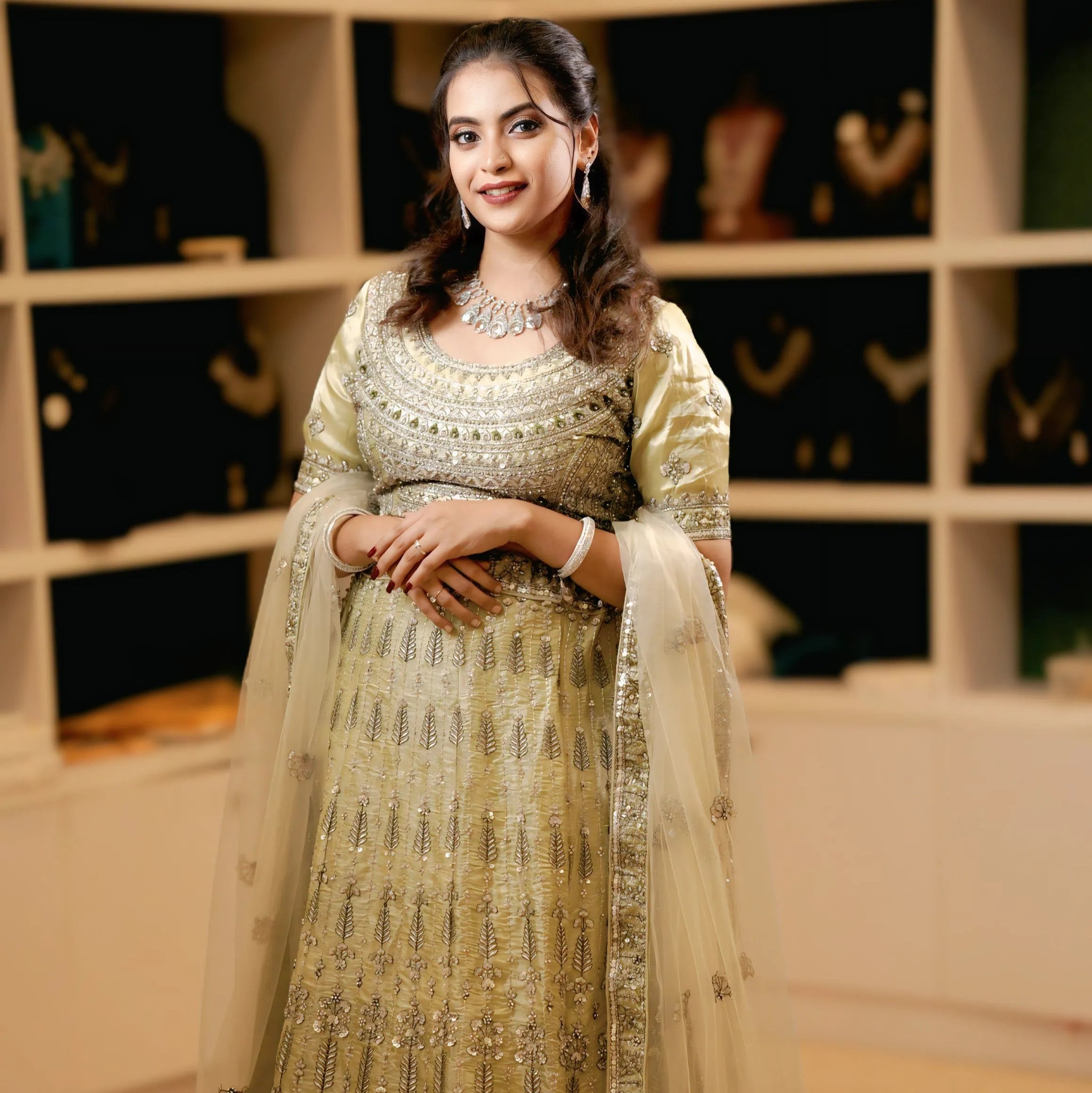 Golden Embroidered Lehenga