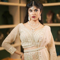 Ivory Embroidered Bridal Lehenga