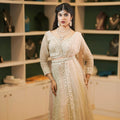 Ivory Embroidered Bridal Lehenga