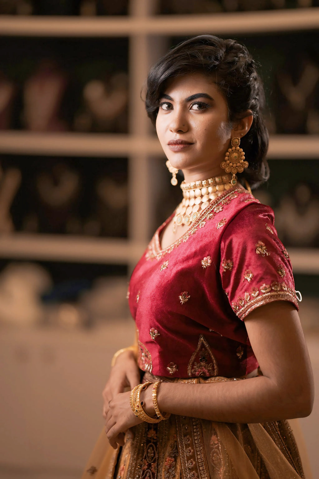 Red & Gold Bridal Lehenga