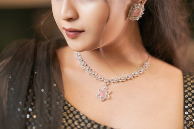 Black & Gold Embroidered Crop Top