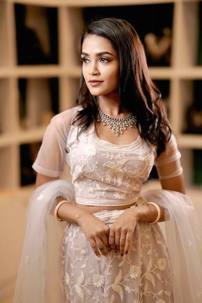 Pastel Lavender Lehenga